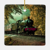 Trein met oprolmechanisme aftakkleppen keramisch ornament (Achterkant)