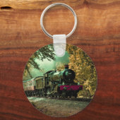 Trein met oprolmechanisme aftakkleppen sleutelhanger (Voorkant)