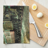 Trein met oprolmechanisme aftakkleppen theedoek (Quarter Fold)