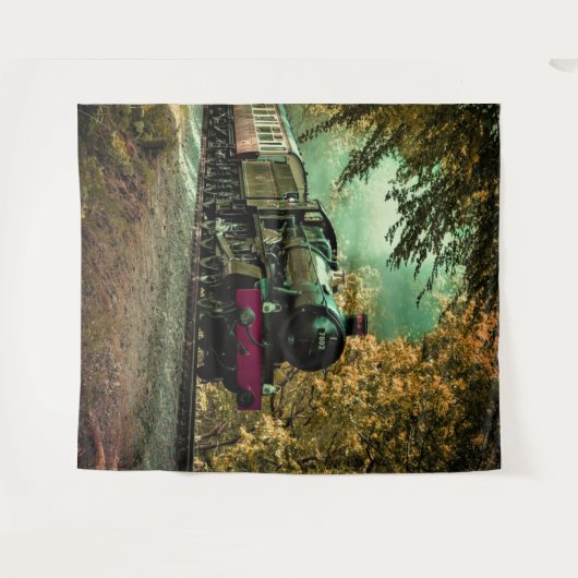 Trein met oprolmechanisme aftakkleppen wandkleed (Voorkant (horizontaal))