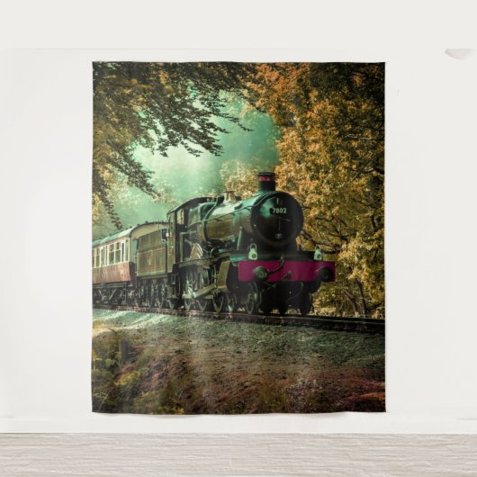 Trein met oprolmechanisme aftakkleppen wandkleed (Voorkant)