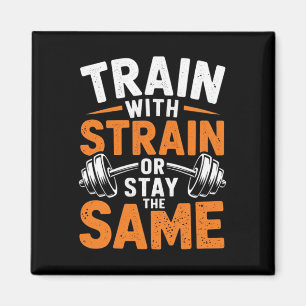 Trein met stam - Fitness bodybuilding Gewichtsleve Magneet