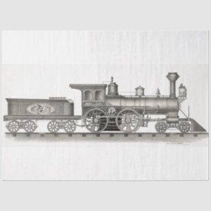 trein motor stoom ephemera decoupage tissuepapier