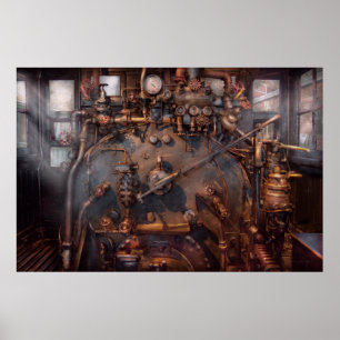 Trein - Motor - Woedend Poster