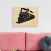  trein op Canvas (Insitu (Woonkamer))
