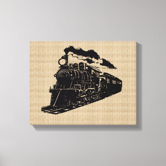  trein op Canvas (Voorkant)