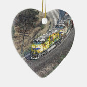 Trein op de Tehachapi-lijn Keramisch Ornament (Rechts)