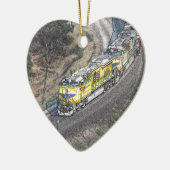 Trein op de Tehachapi-lijn Keramisch Ornament (Links)