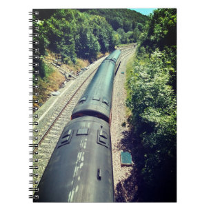Trein op het spoor notitieboek