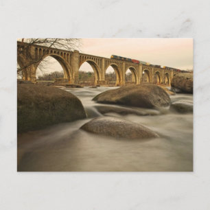 Trein over James River Briefkaart