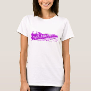  trein - Paars T-shirt