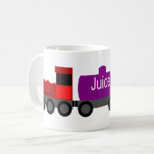 Trein rood koffiemok (Voorkant links)