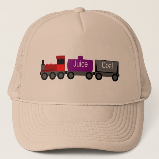 Trein rood trucker pet (Voorkant)