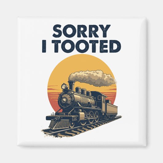 Trein Sorry dat ik de Funny Locomotive Railroad ko Magneet (Voorkant)