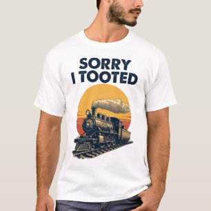 Trein Sorry dat ik de Funny Locomotive Railroad ko T-shirt