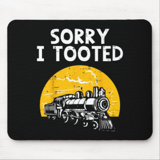 Trein Sorry Toeterde Grappige Locomotief Spoorwegm Muismat