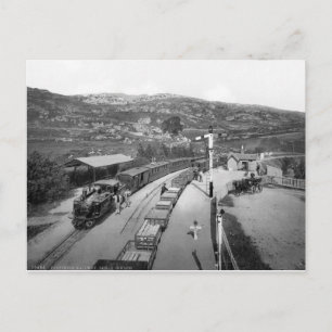 trein & spoorweg, 1895 Wales, Verenigd Koninkrijk Briefkaart