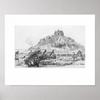 Trein St. Michael's Cornwall Eleanor Hughes Print 