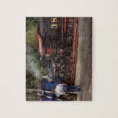 Trein - Stoom - Het werk van de conducteur Legpuzzel (Verticaal)