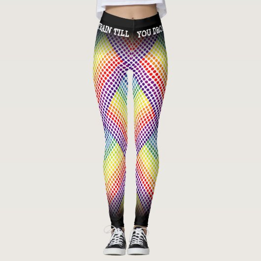 Trein tot je regenboog laat vallen/zwart leggings (Voorkant)