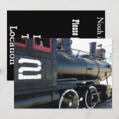 Trein, tweede verjaardag kaart (Voorkant / Achterkant)