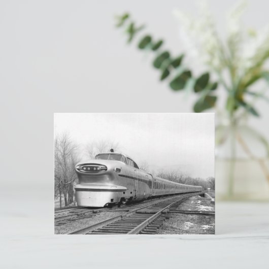 Trein van de toekomst! briefkaart (Staand voorkant)