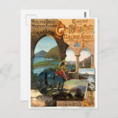  trein van Ierland reizen Briefkaart (Voorkant / Achterkant)