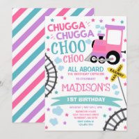 Trein Verjaardag Uitnodigen Chugga Chugga Choo Cho