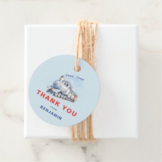 Trein Verjaardagscyclus Rond Label Chugga Chugga (In situ)