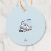 Trein Verjaardagscyclus Rond Label Chugga Chugga (Achterkant)