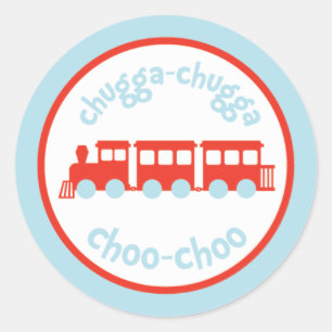 Trein Verjaardagsfeestje Stickers