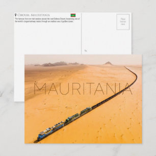 Trein voor ijzererts, Choum, Mauritanië Reisansich Briefkaart