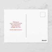  Trein Winter Kerstmis Scène Vakantie Briefkaart (Achterkant)