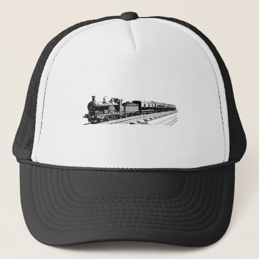  trein - zwart trucker pet (Voorkant)