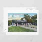 Treinaankomst bij Boyes Hot Springs Briefkaart (Voorkant / Achterkant)