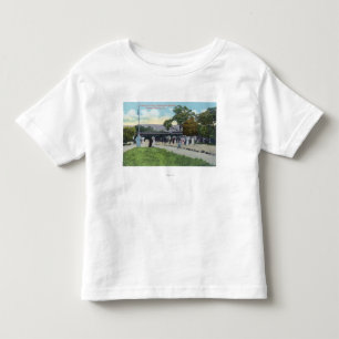 Treinaankomst bij Boyes Hot Springs Kinder Shirts
