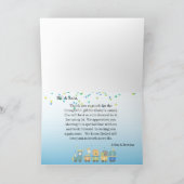 Treinbakken Blauw Hartelijk dank Kaart (Binnen)