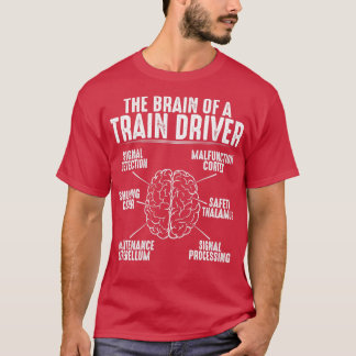 Treinbestuurder locomotief t-shirt