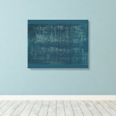 Treinblauwdruk I Canvas Afdruk (Insitu (Houten vloer))