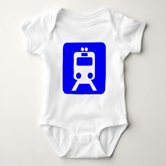 Treinbord - blauw romper (Voorkant)
