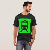 Treinbord - groen t-shirt (Voorkant volledig)