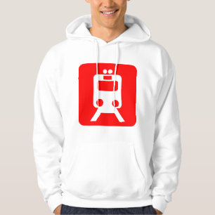 Treinbord - rood hoodie