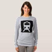 Treinbord - zwart t-shirt (Voorkant volledig)