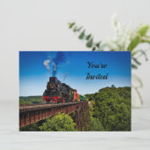  treinbrug - Birthday Kaart (Staand voorkant)