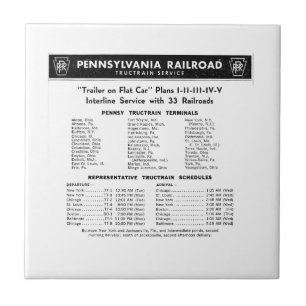 treindienst in pennsylvania Railroad TOFC Tegeltje