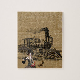 treinen Decoratieve puzzel