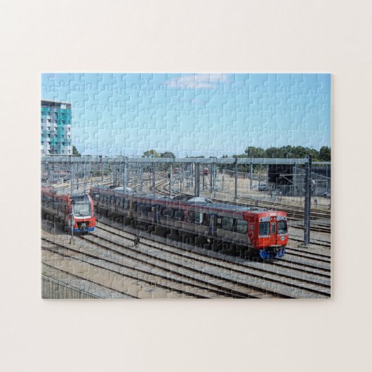 Treinen en sporen — Puzzle Legpuzzel (Horizontaal)