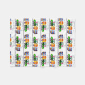 Treinen Fleece Deken (Voorkant (Horizontaal))