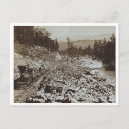 Treinen langs de Truckee Briefkaart