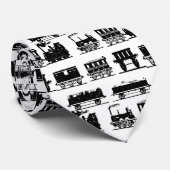 Treinen Locomotief Stoommachine Stropdas (Opgerold)